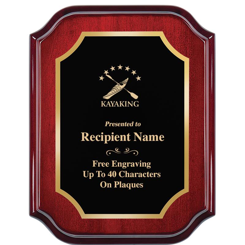 7" X 9" MAHOGANY LIFETIME PLQ