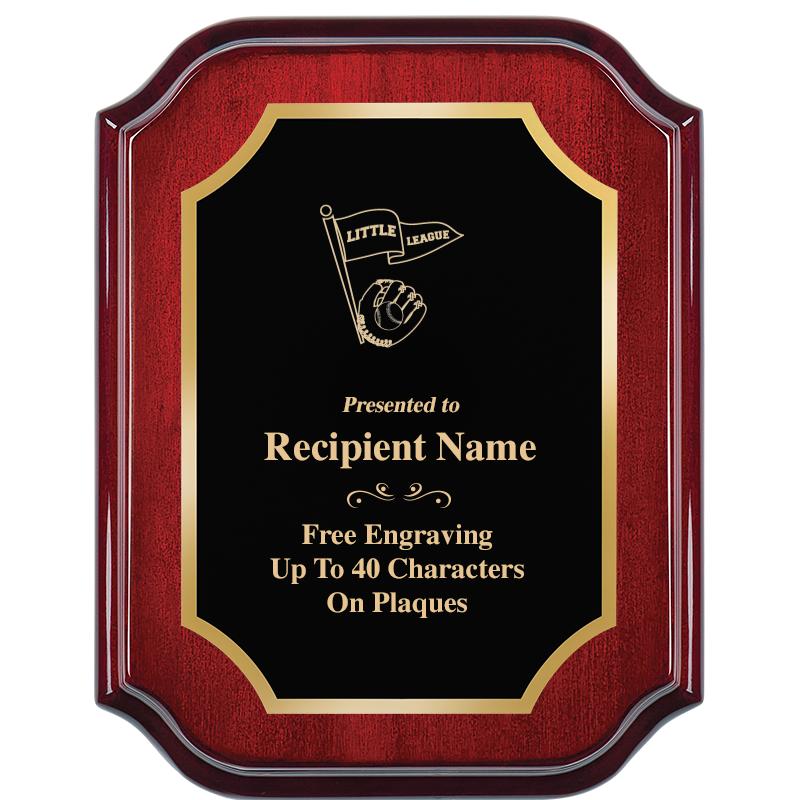 7" X 9" MAHOGANY LIFETIME PLQ