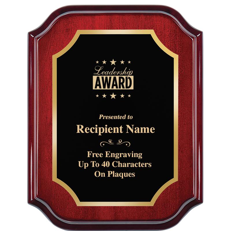 7" X 9" MAHOGANY LIFETIME PLQ