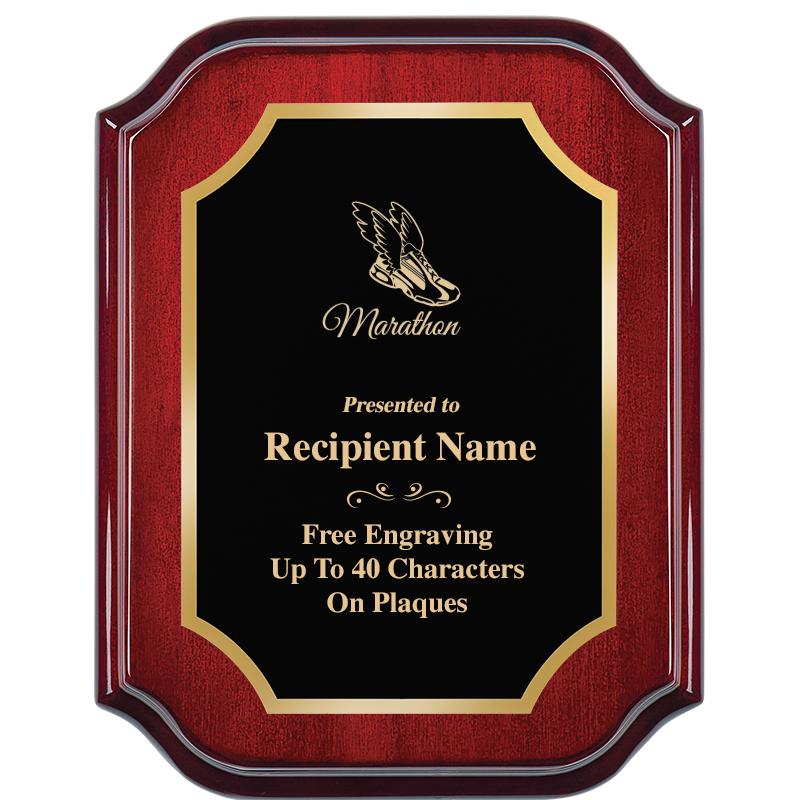 7" X 9" MAHOGANY LIFETIME PLQ