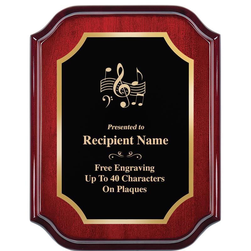 7" X 9" MAHOGANY LIFETIME PLQ