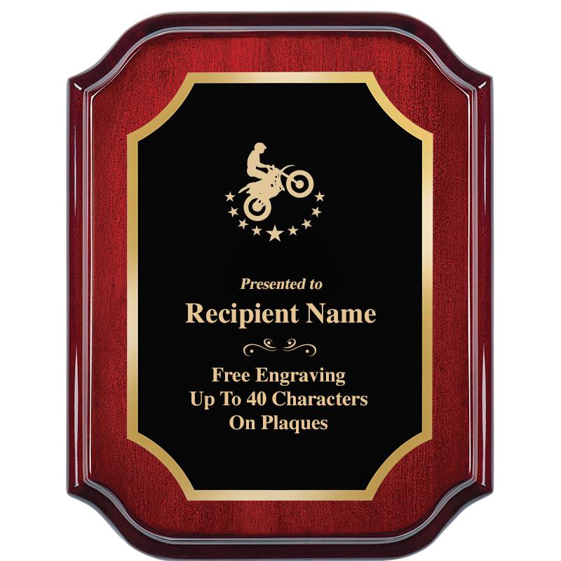 7" X 9" MAHOGANY LIFETIME PLQ