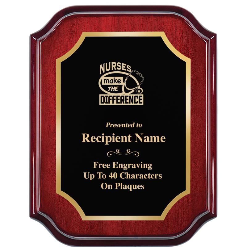 7" X 9" MAHOGANY LIFETIME PLQ