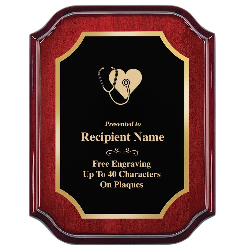 7" X 9" MAHOGANY LIFETIME PLQ