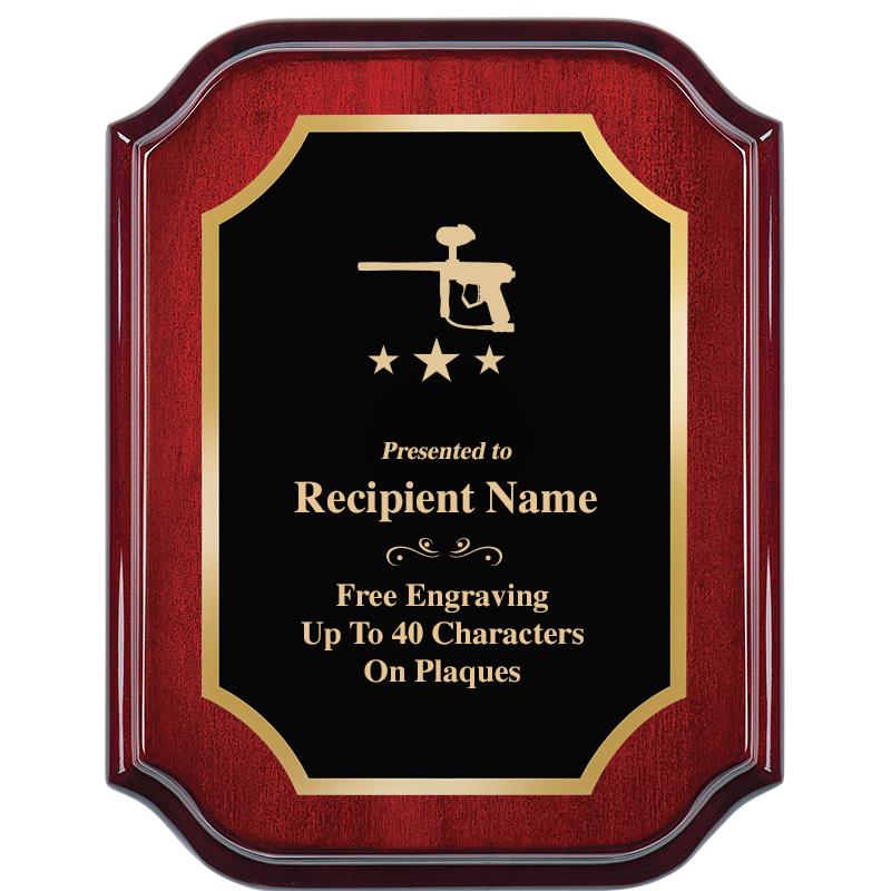 7" X 9" MAHOGANY LIFETIME PLQ