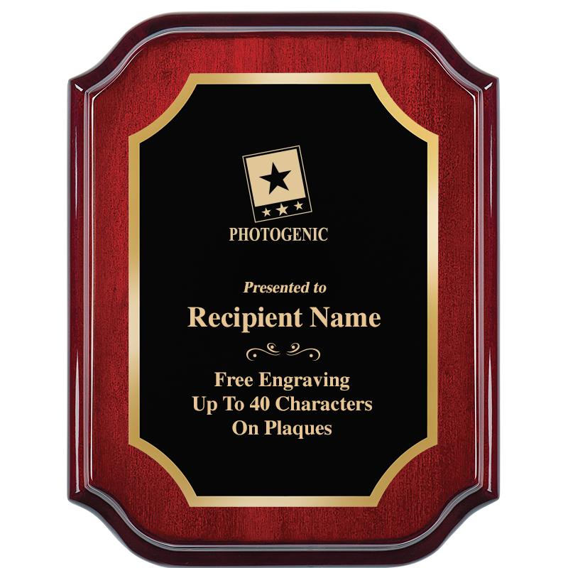 7" X 9" MAHOGANY LIFETIME PLQ