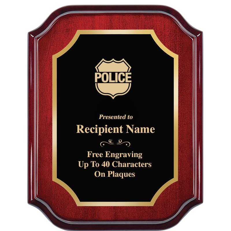 7" X 9" MAHOGANY LIFETIME PLQ