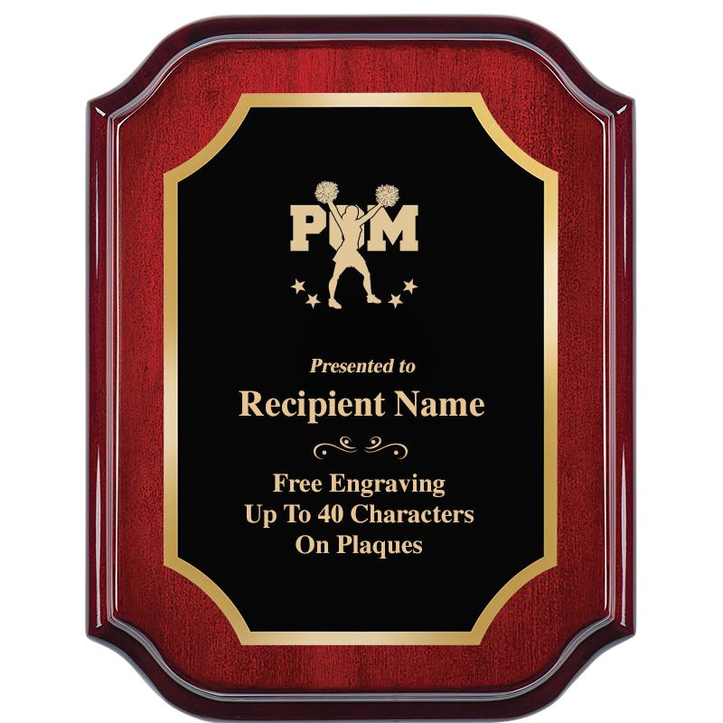 7" X 9" MAHOGANY LIFETIME PLQ