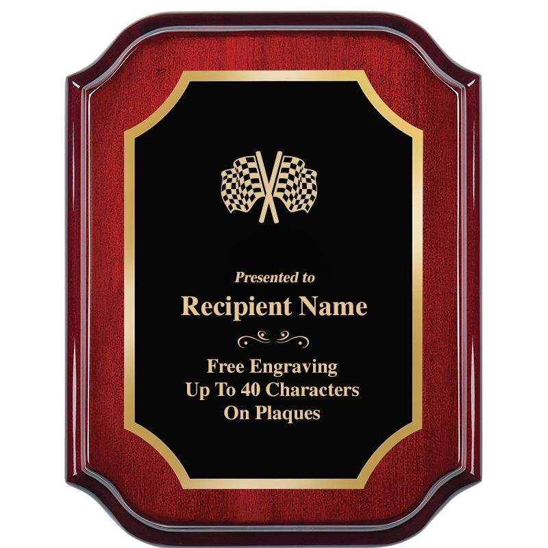 7" X 9" MAHOGANY LIFETIME PLQ