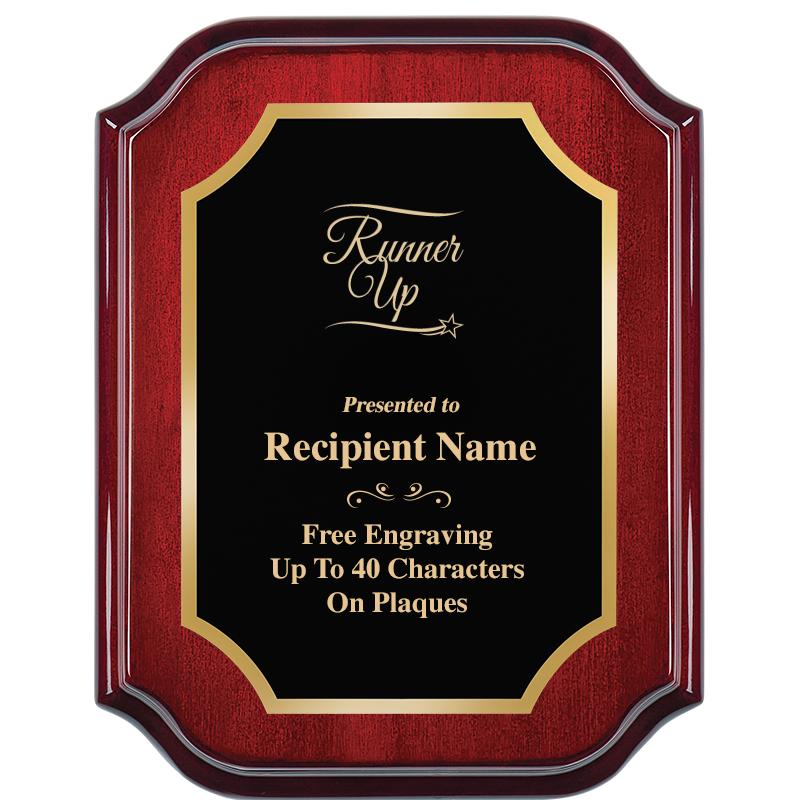 7" X 9" MAHOGANY LIFETIME PLQ