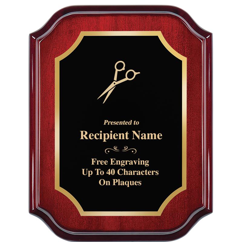 7" X 9" MAHOGANY LIFETIME PLQ