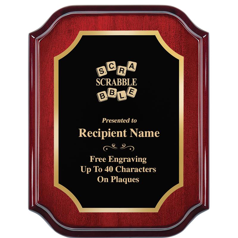 7" X 9" MAHOGANY LIFETIME PLQ