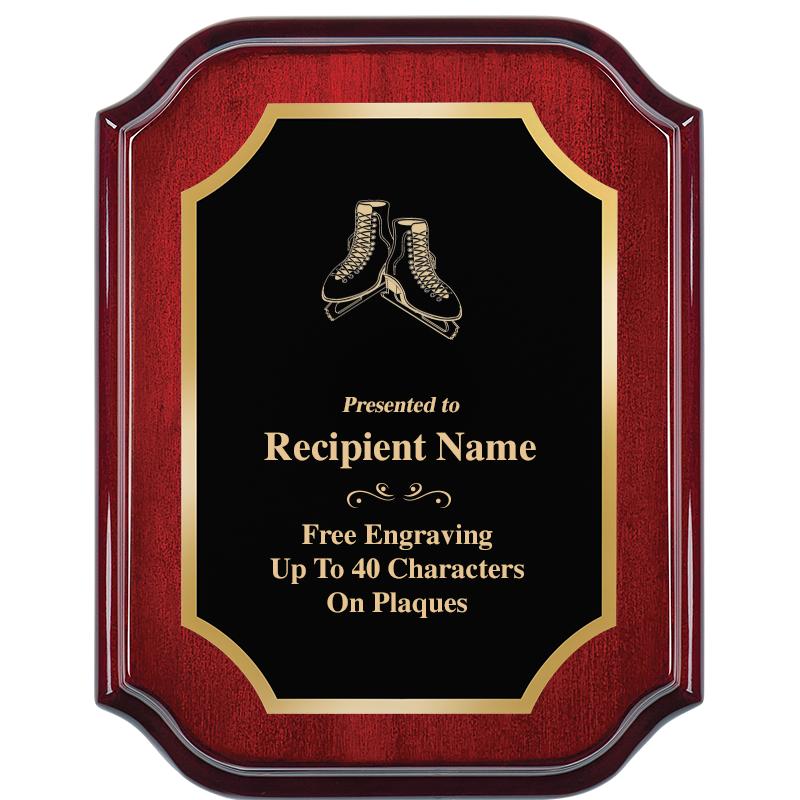 7" X 9" MAHOGANY LIFETIME PLQ