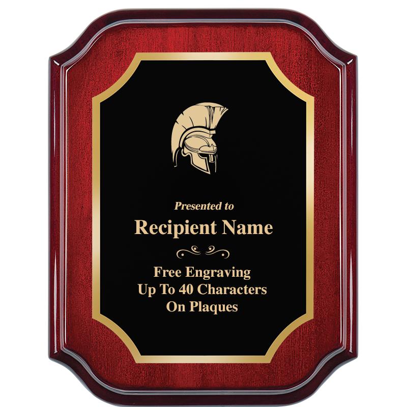 7" X 9" MAHOGANY LIFETIME PLQ