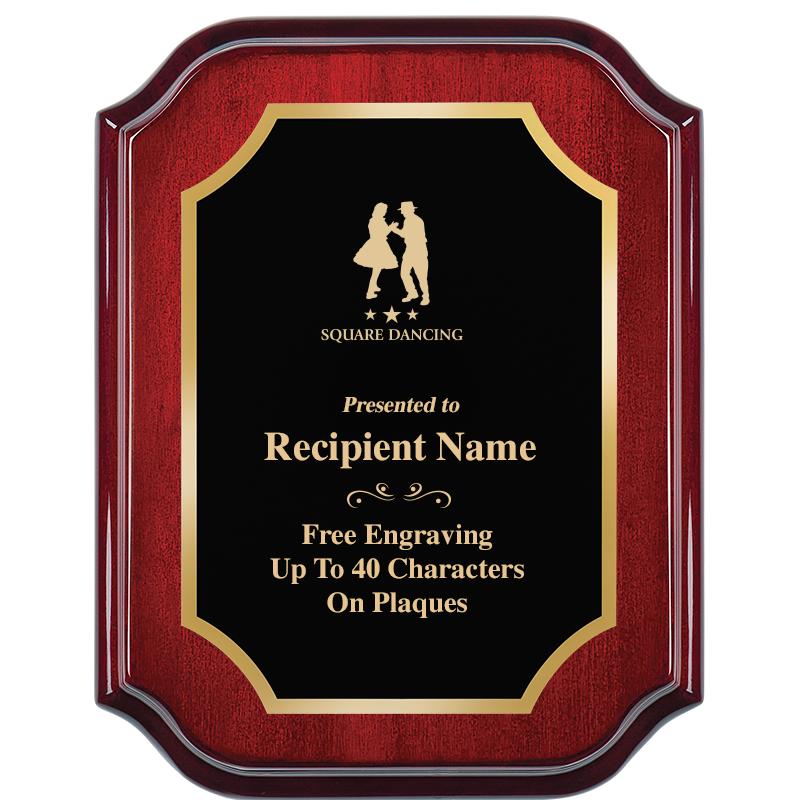 7" X 9" MAHOGANY LIFETIME PLQ