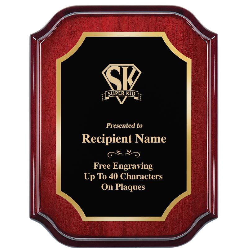 7" X 9" MAHOGANY LIFETIME PLQ