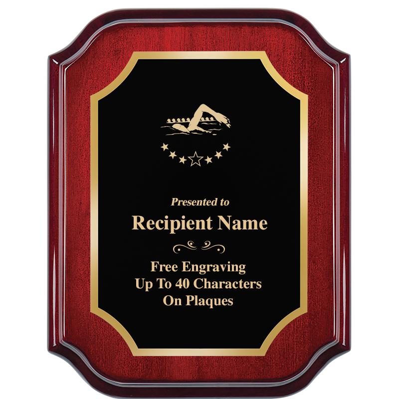 7" X 9" MAHOGANY LIFETIME PLQ