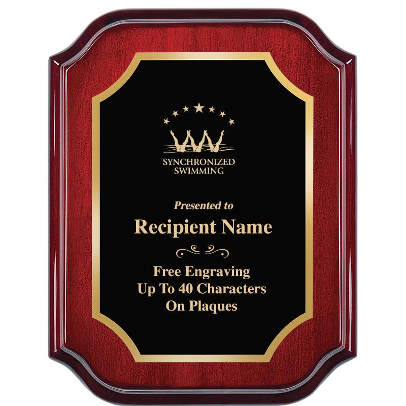 7" X 9" MAHOGANY LIFETIME PLQ