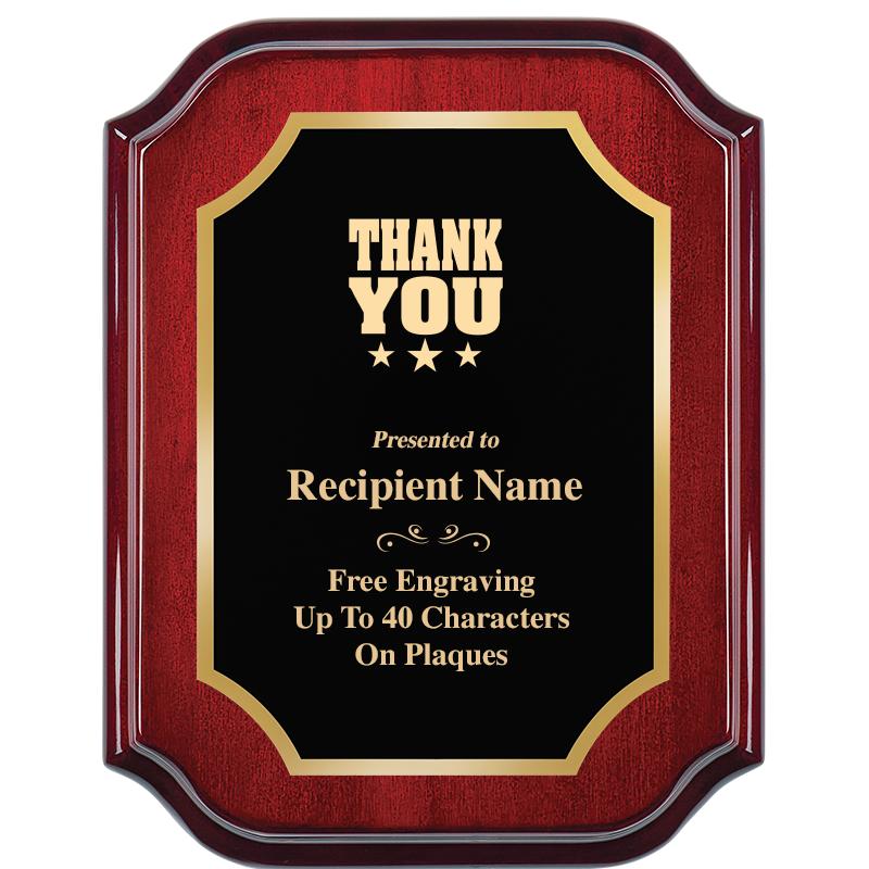 7" X 9" MAHOGANY LIFETIME PLQ