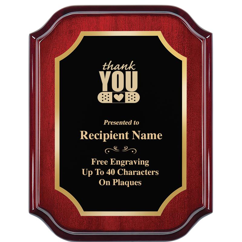 7" X 9" MAHOGANY LIFETIME PLQ