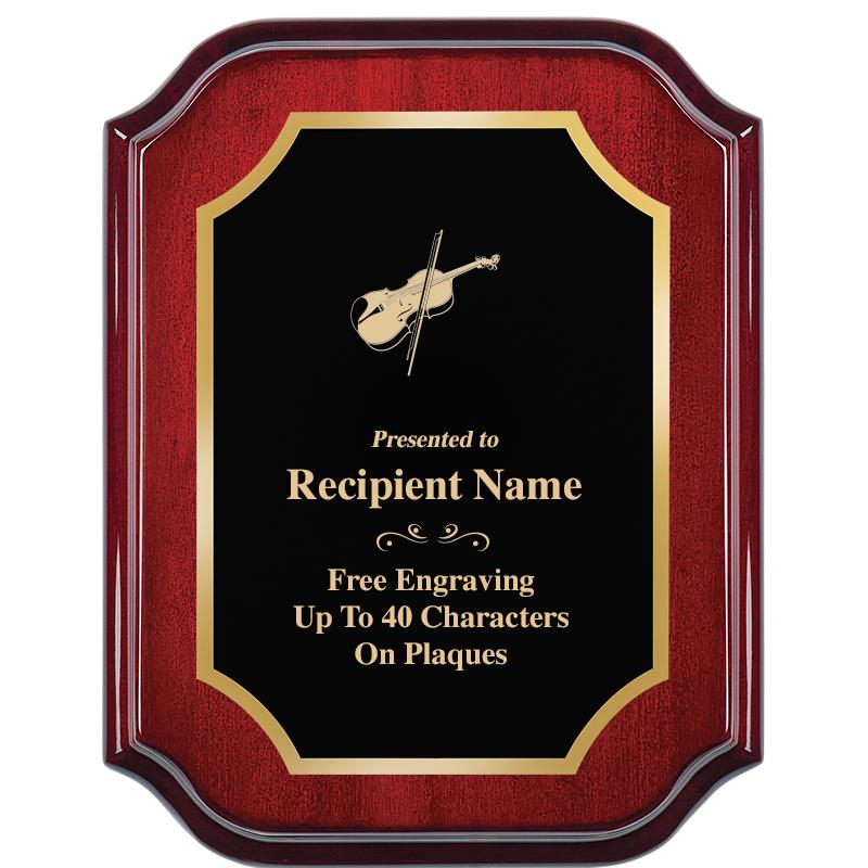 7" X 9" MAHOGANY LIFETIME PLQ