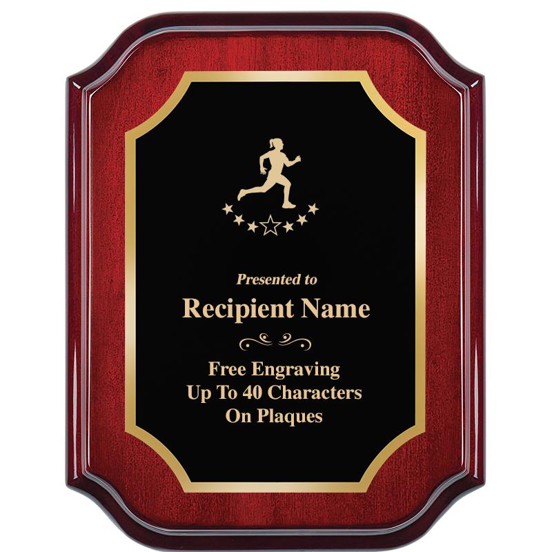 7" X 9" MAHOGANY LIFETIME PLQ