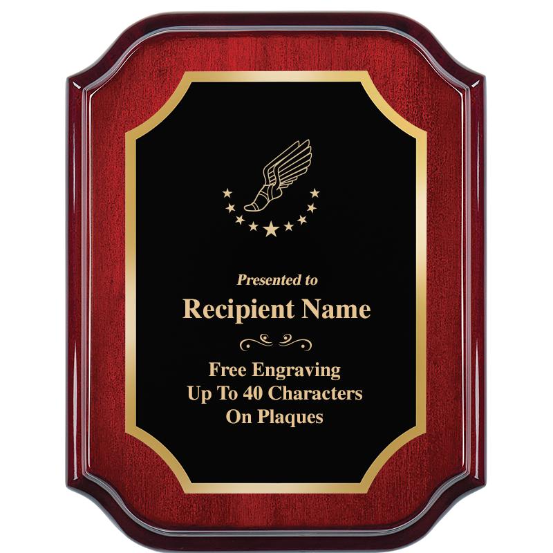 7" X 9" MAHOGANY LIFETIME PLQ