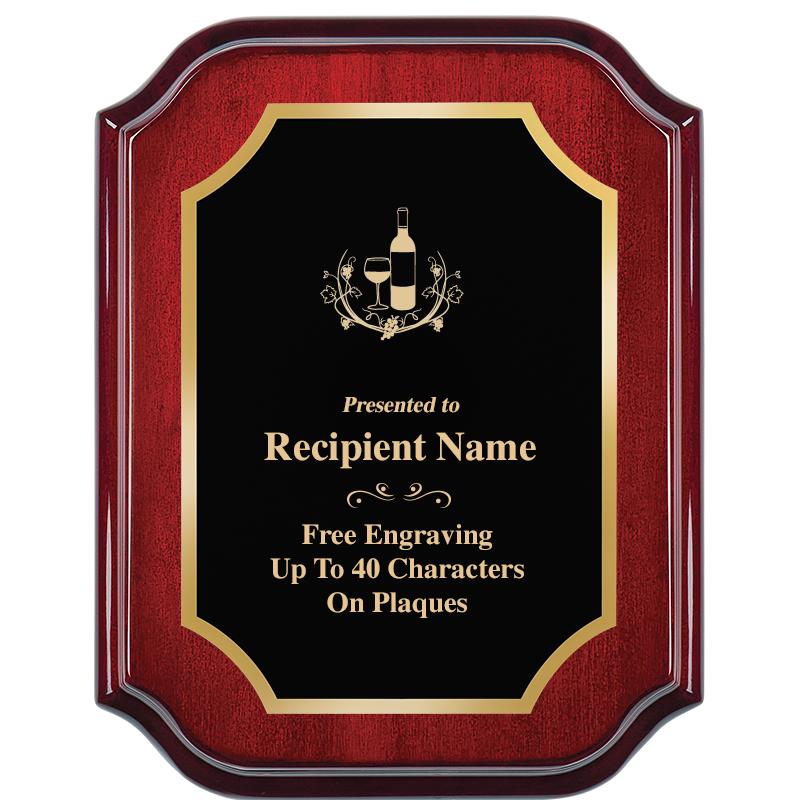 7" X 9" MAHOGANY LIFETIME PLQ