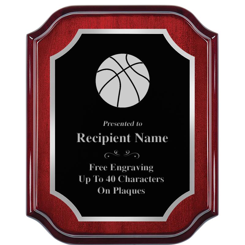 8X10 MAHOGANY LIFETIME SLV PLQ