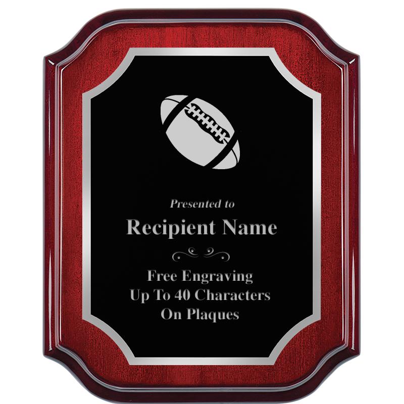 8X10 MAHOGANY LIFETIME SLV PLQ