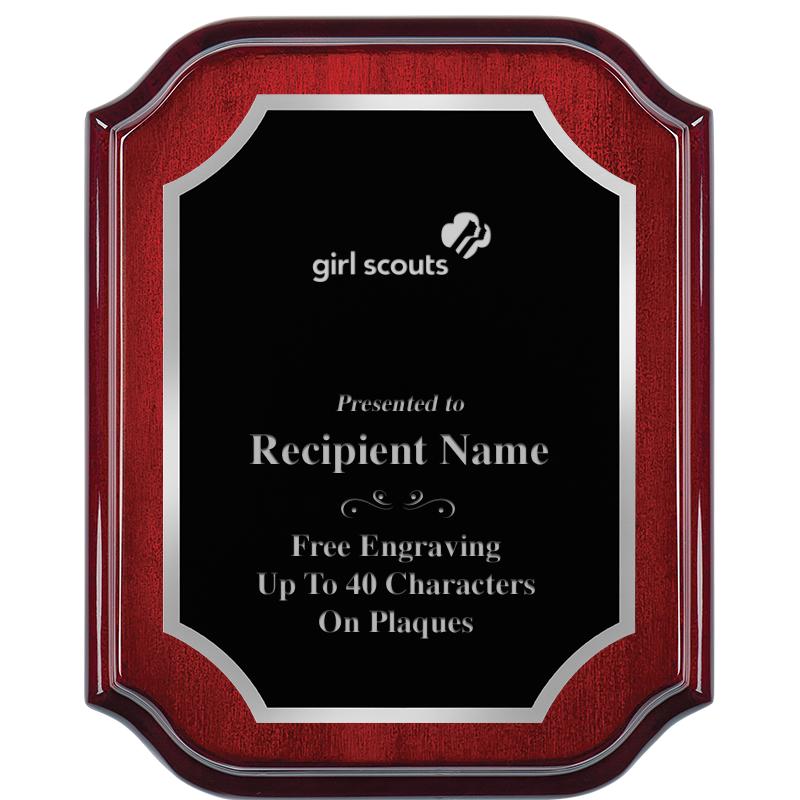 8X10 MAHOGANY LIFETIME SLV PLQ