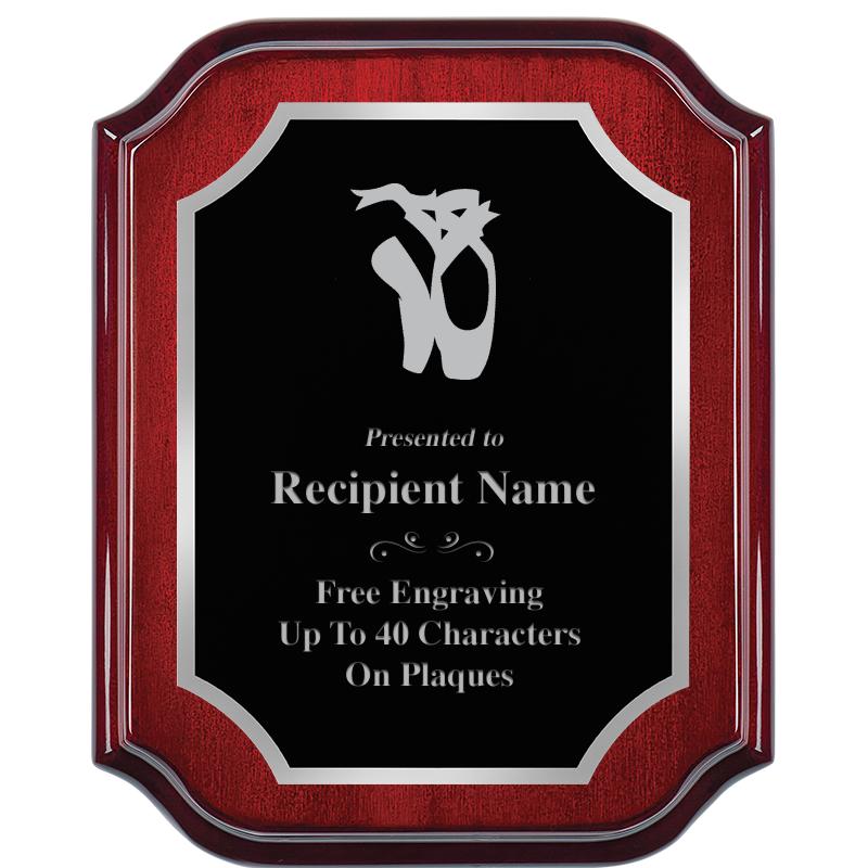 8X10 MAHOGANY LIFETIME SLV PLQ