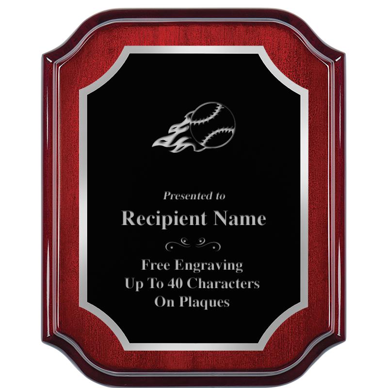 8X10 MAHOGANY LIFETIME SLV PLQ