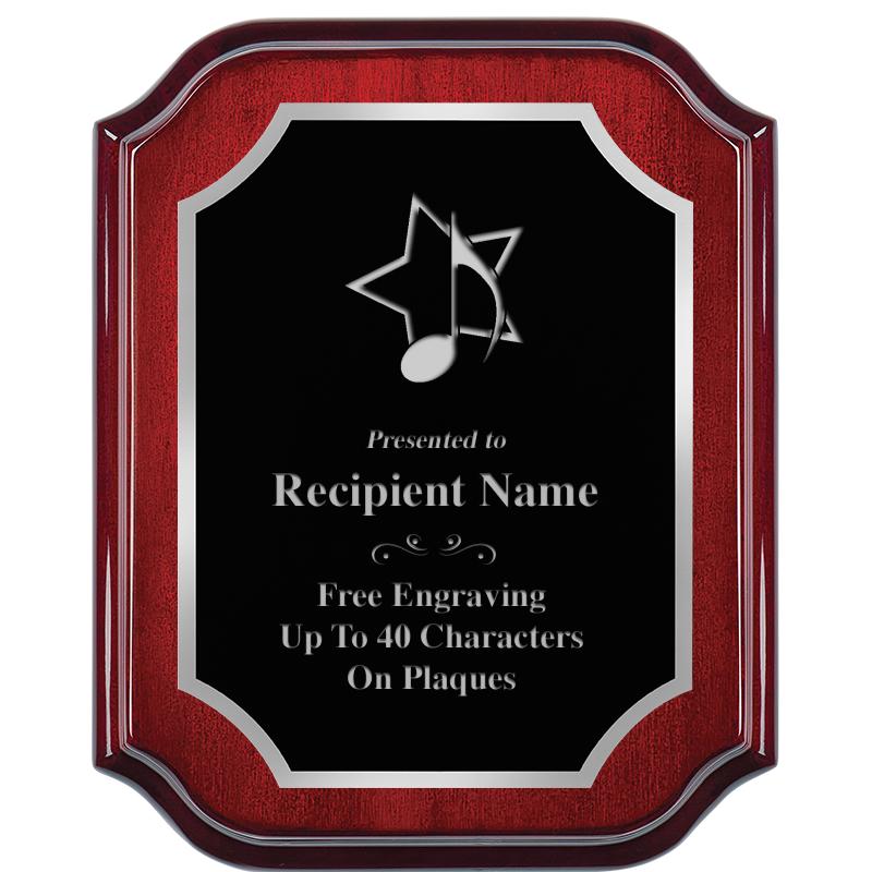 8X10 MAHOGANY LIFETIME SLV PLQ