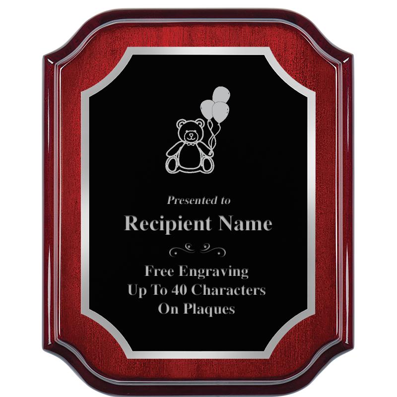 8X10 MAHOGANY LIFETIME SLV PLQ