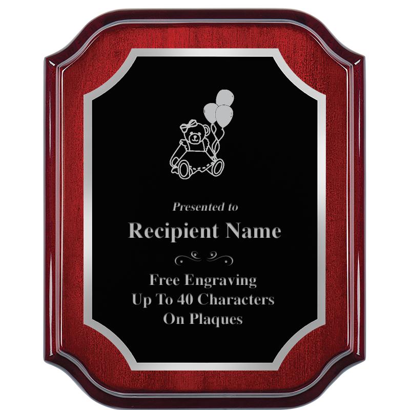 8X10 MAHOGANY LIFETIME SLV PLQ