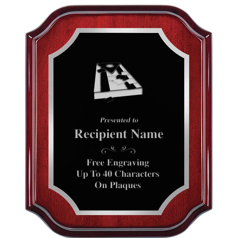 8X10 MAHOGANY LIFETIME SLV PLQ