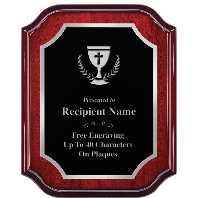 8X10 MAHOGANY LIFETIME SLV PLQ