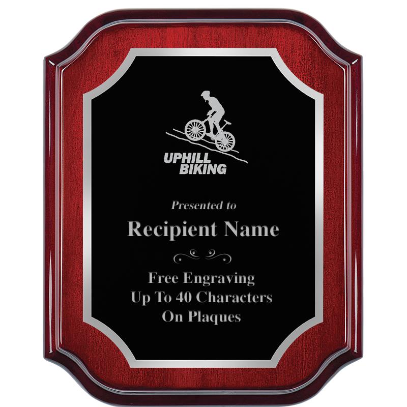 8X10 MAHOGANY LIFETIME SLV PLQ