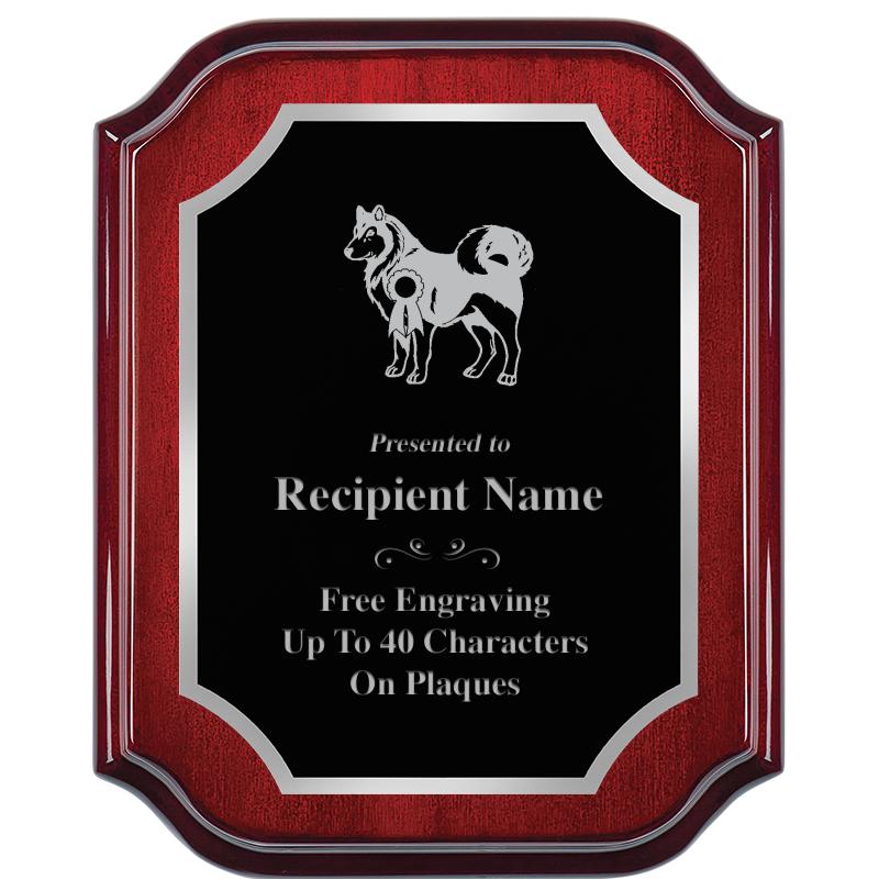 8X10 MAHOGANY LIFETIME SLV PLQ