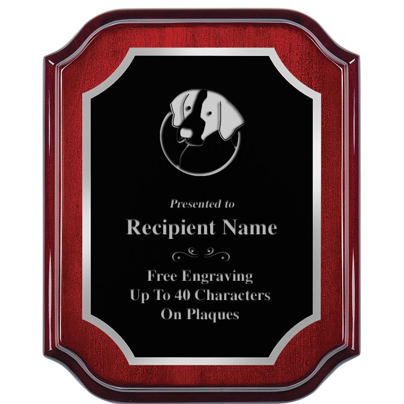 8X10 MAHOGANY LIFETIME SLV PLQ