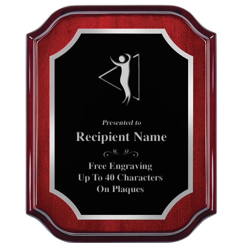 8X10 MAHOGANY LIFETIME SLV PLQ