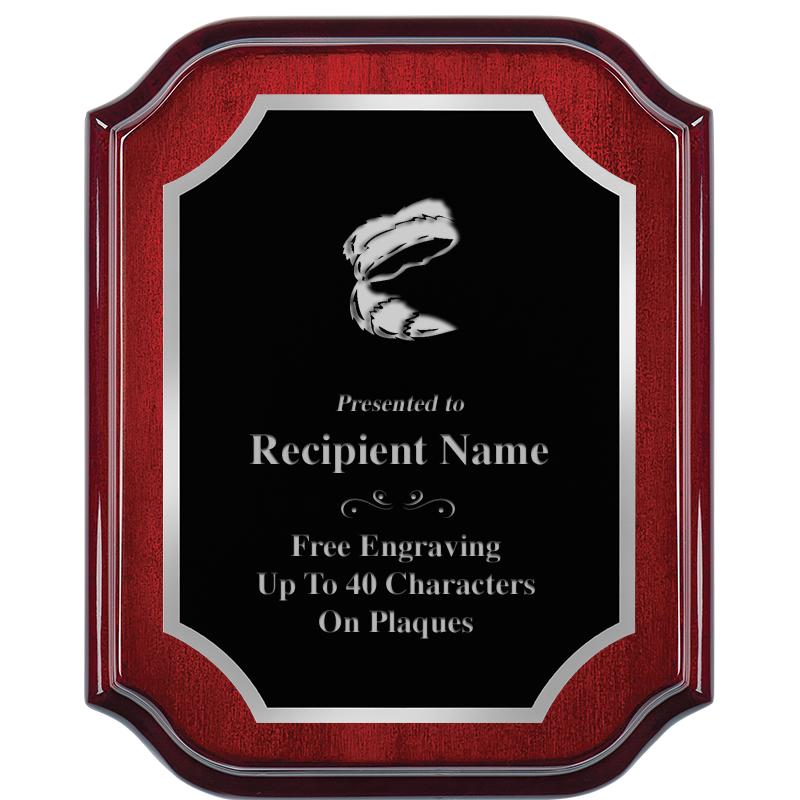 8X10 MAHOGANY LIFETIME SLV PLQ