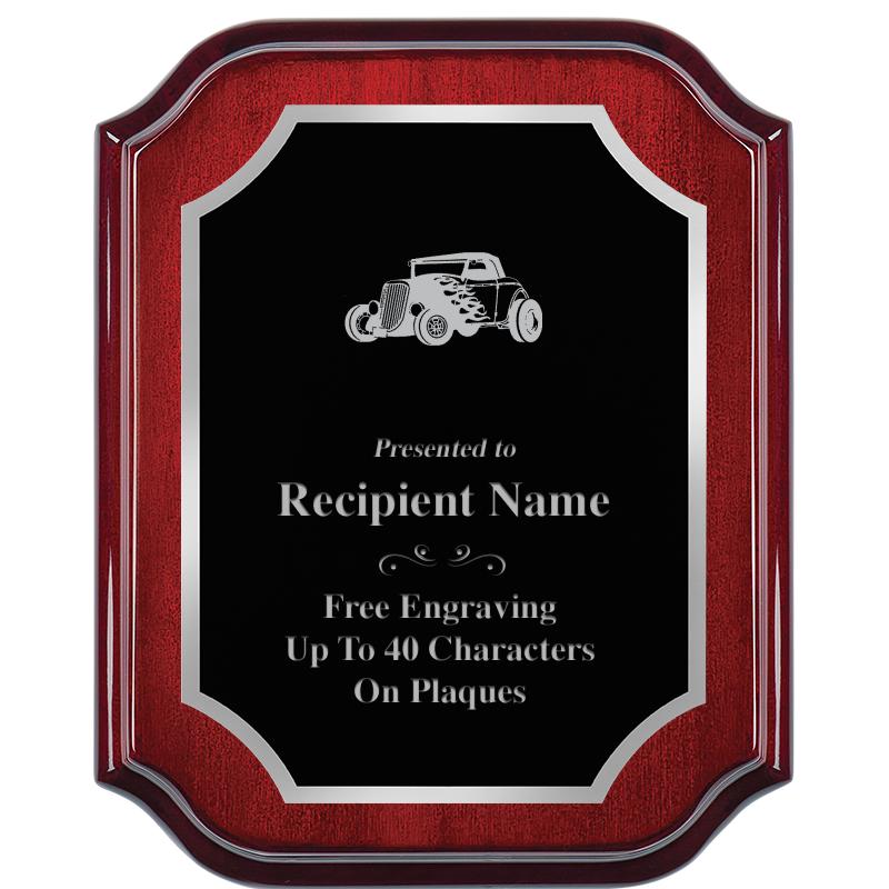 8X10 MAHOGANY LIFETIME SLV PLQ