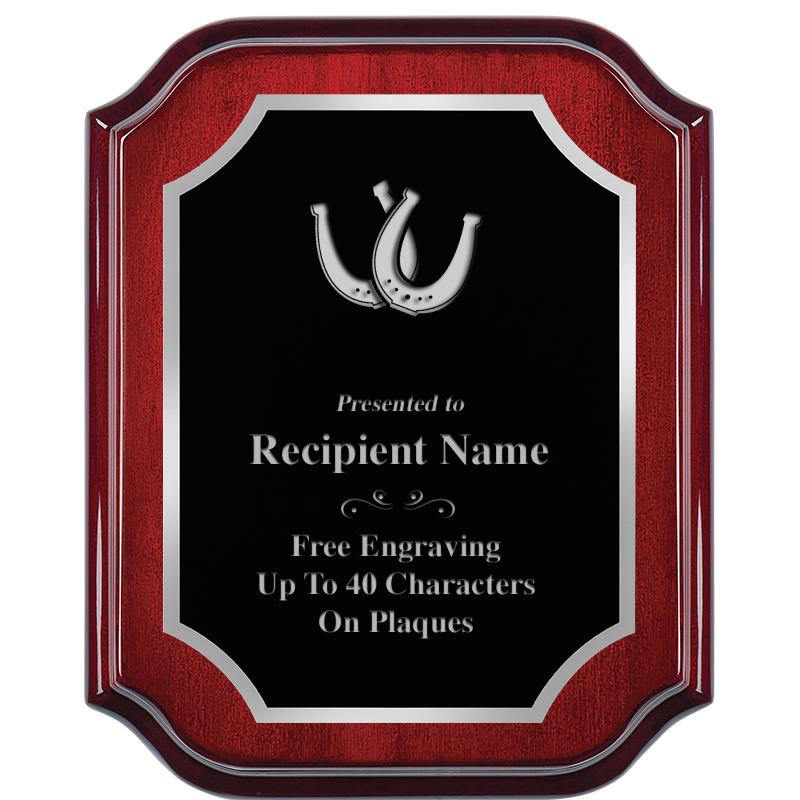 8X10 MAHOGANY LIFETIME SLV PLQ