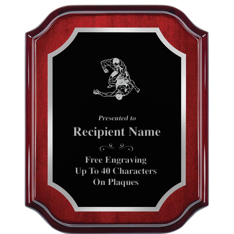 8X10 MAHOGANY LIFETIME SLV PLQ