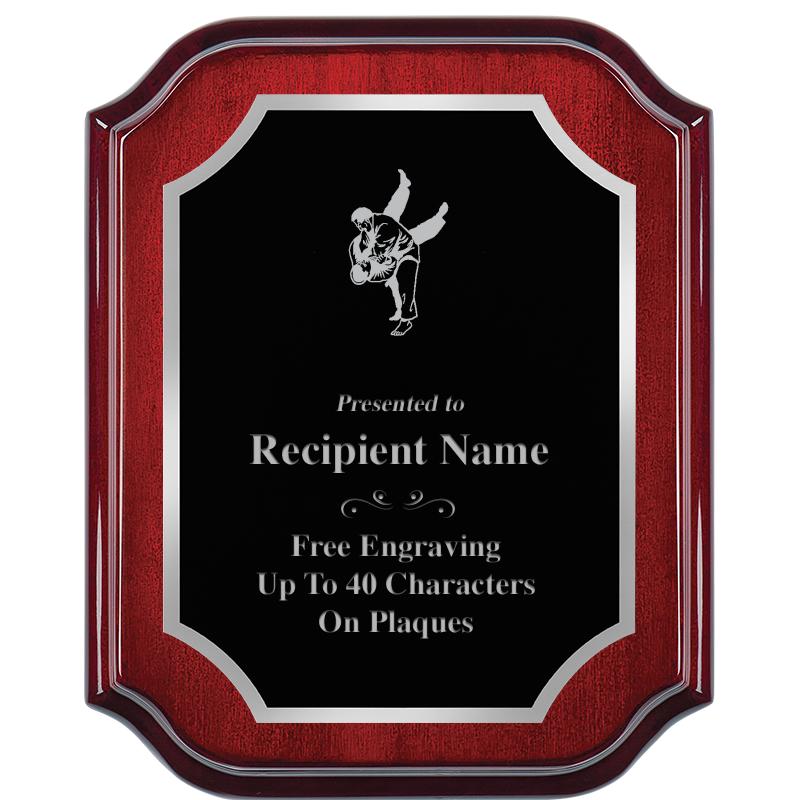 8X10 MAHOGANY LIFETIME SLV PLQ