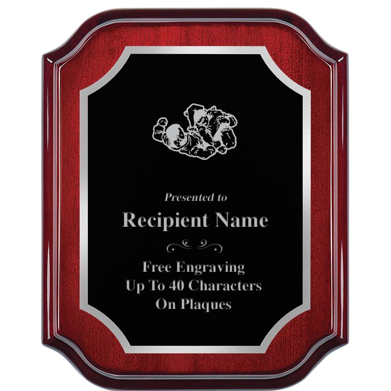 8X10 MAHOGANY LIFETIME SLV PLQ