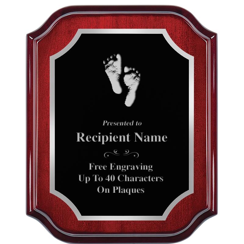 8X10 MAHOGANY LIFETIME SLV PLQ