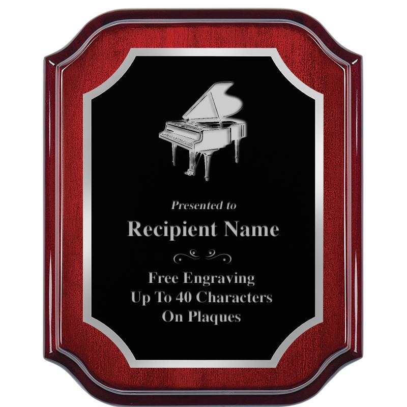 8X10 MAHOGANY LIFETIME SLV PLQ